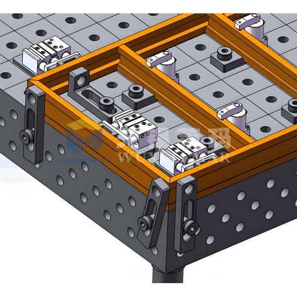 D16 Steel 3D Welding Table with Anti-Deformation Ribbed Design