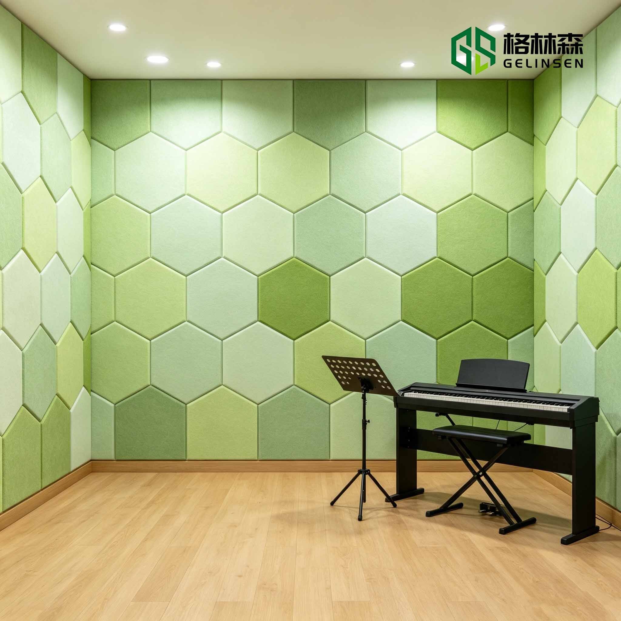 Polyester Fiber Acoustic Panel Eco-Friendly PET Sound Absorbing DIY Wall Panel