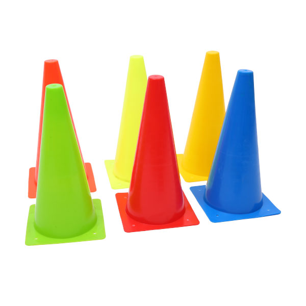 PE Plastic Soccer Cones 38cm 48cm Football Training Cones