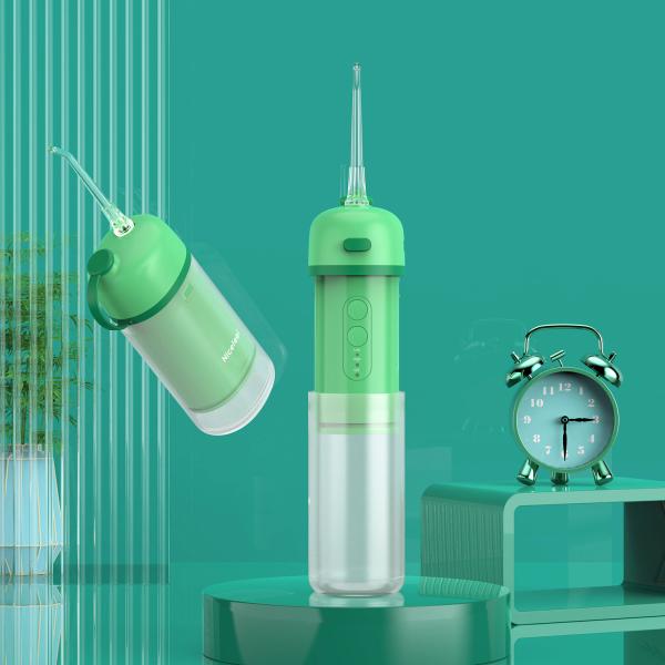 Tipo C IPX7 jato elétrico sem fio portátil mini limpador de dentes com fio dental