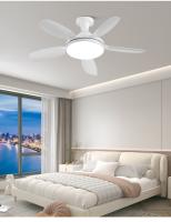 Ventilador de techo giratorio 360 al por mayor, aspas de ABS, ventilador de techo de 32 pulgadas con luz LED