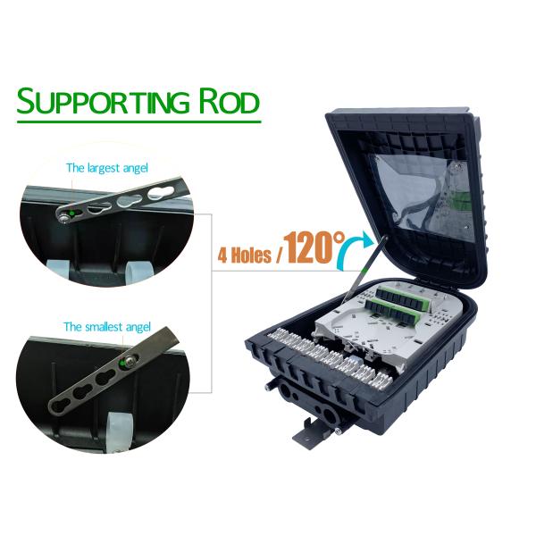 16 ports de câble d'interface de la clôture pp IP65 PP+GF de boîte du noyau CTO NAP Optical Fiber Splitter Distribution