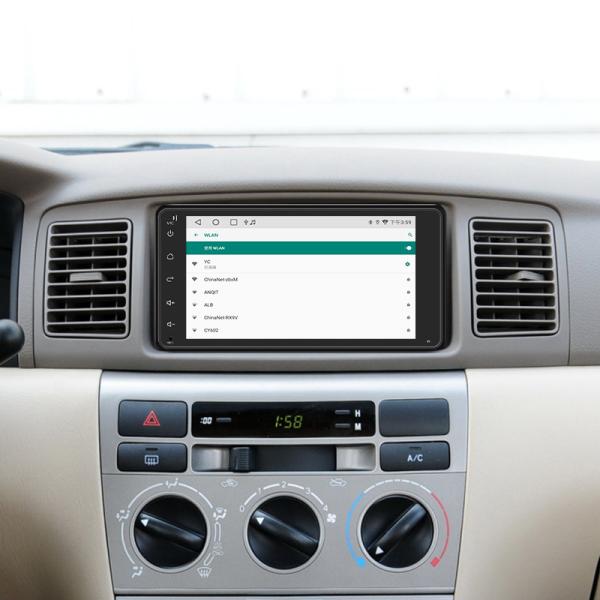 4 telefone da música de BT da tela da polegada 1080P da navegação 7 de Android GPS do carro do núcleo para Toyota