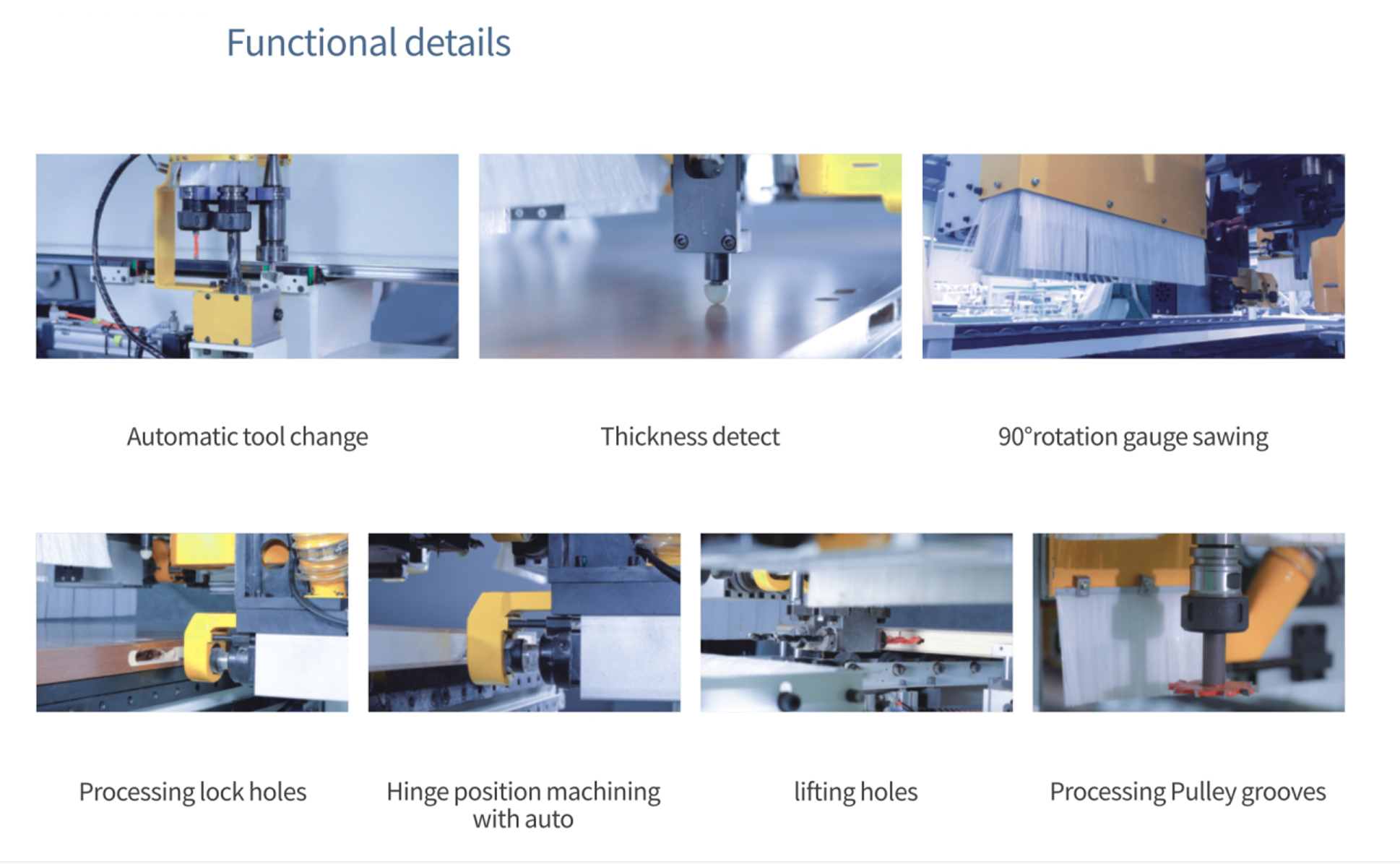 Integrated Plywood Membrane Door Making Machine Sawing Milling Processing