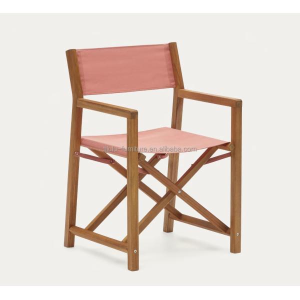 Emballage du courrier Chaise extérieure moderne nordique avec bois massif et design pliable