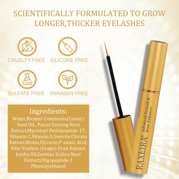 Aloés de aumentação Vera Extract do soro da sobrancelha natural da pestana