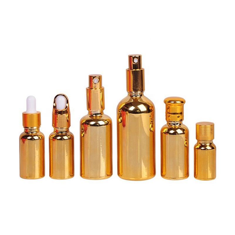 Изготовленная на заказ стеклянная косметическая бутылка 30ml 1oz сыворотки заморозила круглую бутылку капельницы плеча для эфирных масел