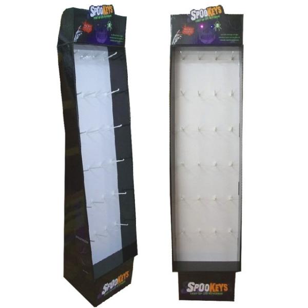 BWFD2019012 Chocolate Hot Pink Cardboard Floor Displays CMYK 4C Printing Solid Structure Flat Packing