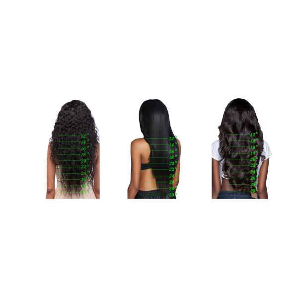 22inch Natural Black Kinky Straight Brazilian Virgin Human Hair Bundle Hair Weft