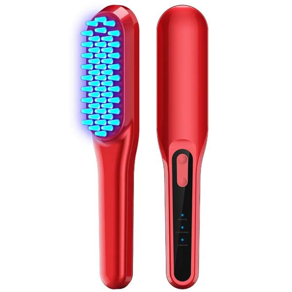 Escalpe do pente do Massager da vibração do EMS do pente da queda de cabelo da terapia elétrica o anti faz massagens o abrandamento mental