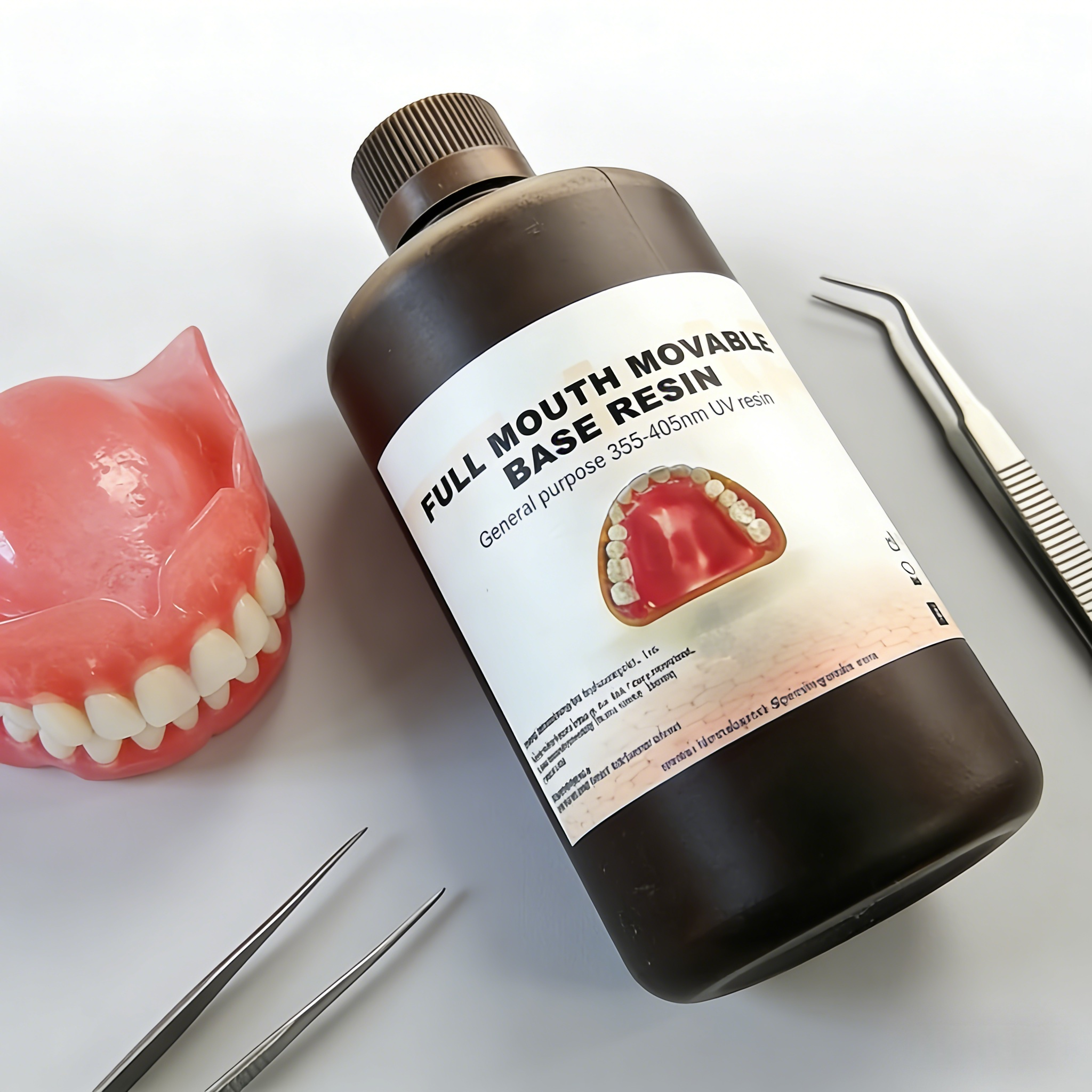 Liquid Full Mouth Movable Base Resin Offering Superior Adaptability and Stability for Removable Dental Base Fabrication