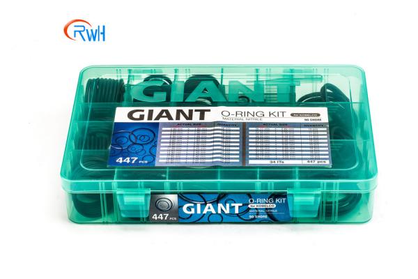 Máquina escavadora Kobelco 447 PCes O Ring Box NBR 90 O Ring Repair Kit