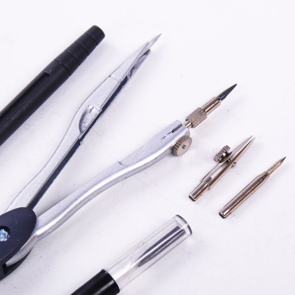 student metal school stationery compass set