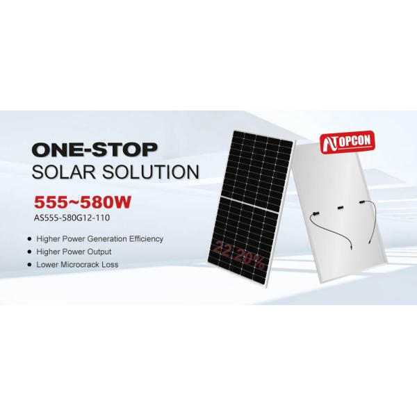 210mm N-type Mono-crystalline Solar Panels 560W 570W 580W for Solar Power System