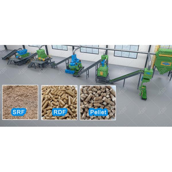 RDF Briquette Press Machine for Waste Textile and Cardboard