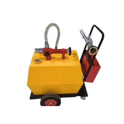 Yellow Mobile Foam Unit Cart Foam Proportioning 130L Foam Tank