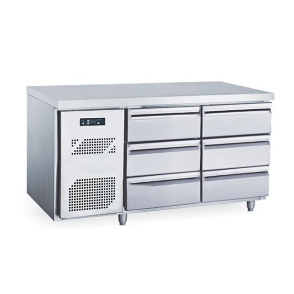300L Industrial Undercounter Fridge , 385W Commercial Kitchen Refrigeration Equipment for keep food fresh