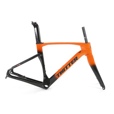 cascalho Frameset do carbono 700x40C, quadro da bicicleta de 48cm para o ciclo híbrido do cascalho