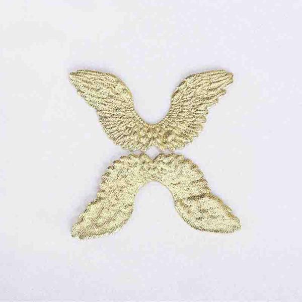 Silver Ultrasonic Embossing Flowers Crafts Fabric Wings Crafts Use In Gift Decoration