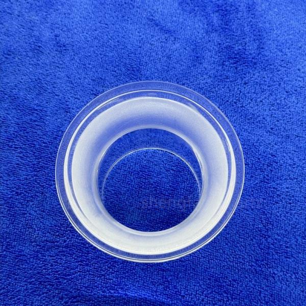 Professional Custom Quartz Flanged Pipe High Temperature High Purity