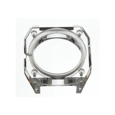 Anti Impact 36mm Dia Sapphire Crystal Watch Case Fixed By Screws