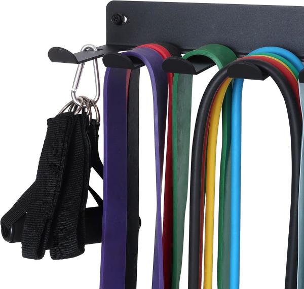 Rack de ginástica para casa Organizador montado na parede Porta-armazenamento Racks para equipamento de treino multiuso