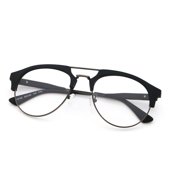 Temple Adjustable Imitation Wood Acetate Optical Glasses MR 15144