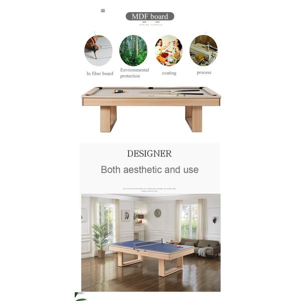8 Foot Home Billiards Table Wood Tennis Tables Game