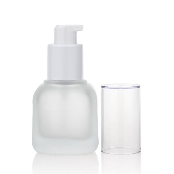 Base liquide de estampillage chaude des fioles 30ml en verre bouteille en verre givrée de 1 once