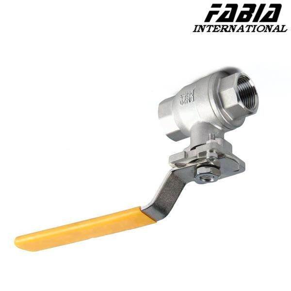 Válvula de esferas industrial de aço inoxidável de duas peças