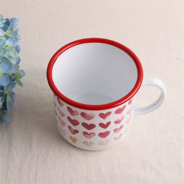 Hygienic 12oz White Sublimation Mug Including C Shape Handle Sublimation White Mug with Decal