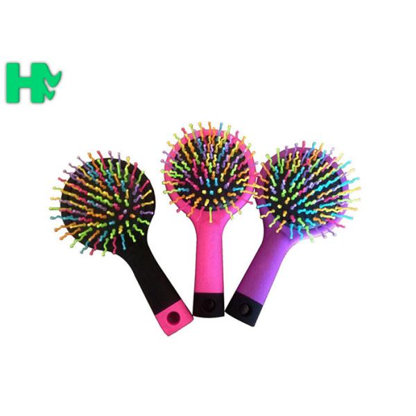 Polyester Rainbow Massage Comb For Straight Hair Or Curly Hair