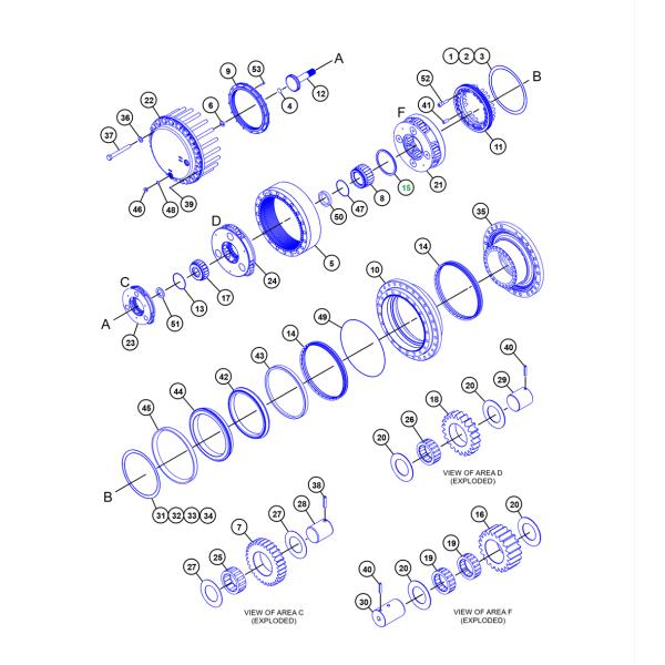 Top-Tier Excavator & Reducer Parts E390F Travel 199-4650A 199-4533 148-4579 199-4650 Factory-Direct, 100% Satisfaction Guaranteed