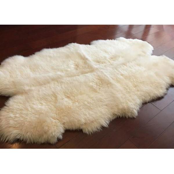 Половик цвета слоновой кости зоны 4 шерстей Австралии реального половика овчины большой белый кс 6 шубнина фт 4