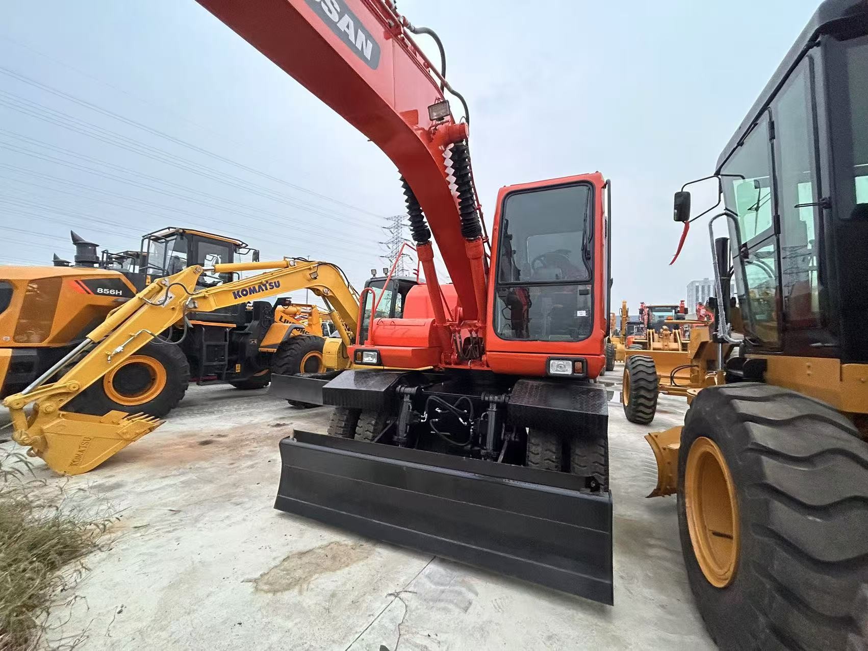 Hyundai Cummins колесный экскаватор сверхвысокая производительность