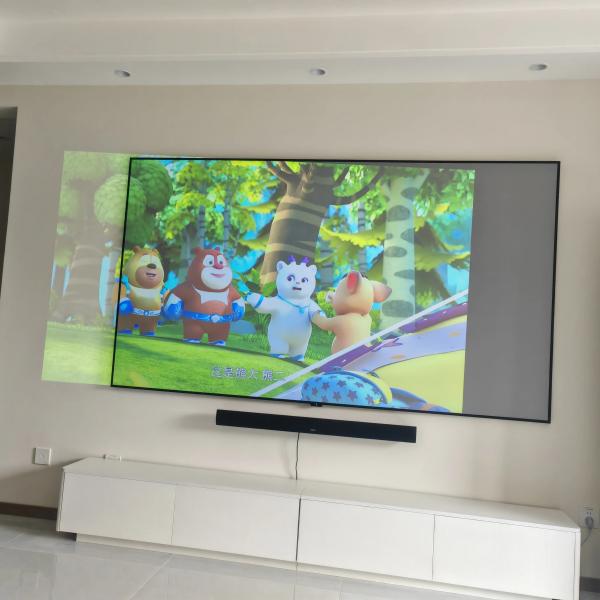 90 Inch - 120 Inch Fixed Frame Screen Long Throw Fresnel Alr Screen 8K