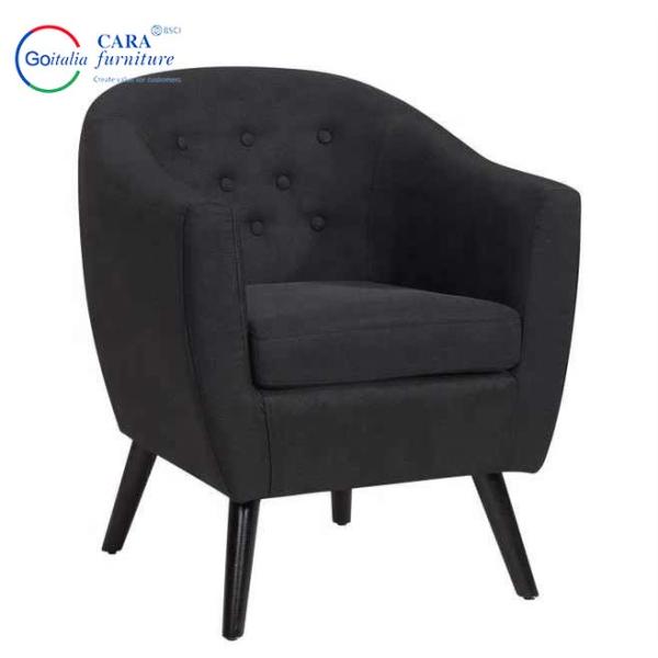 Wooden Frame Furniture One Seat Multiple Colors Arm Chair Chairs For Living Room