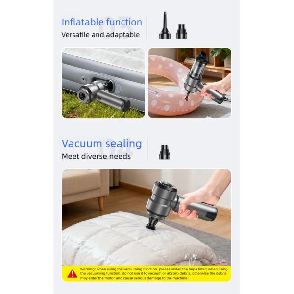 4 In 1 Portable Car Vacuum Cleaner 16000PA Car Cleaning Vacuum Cleaner
