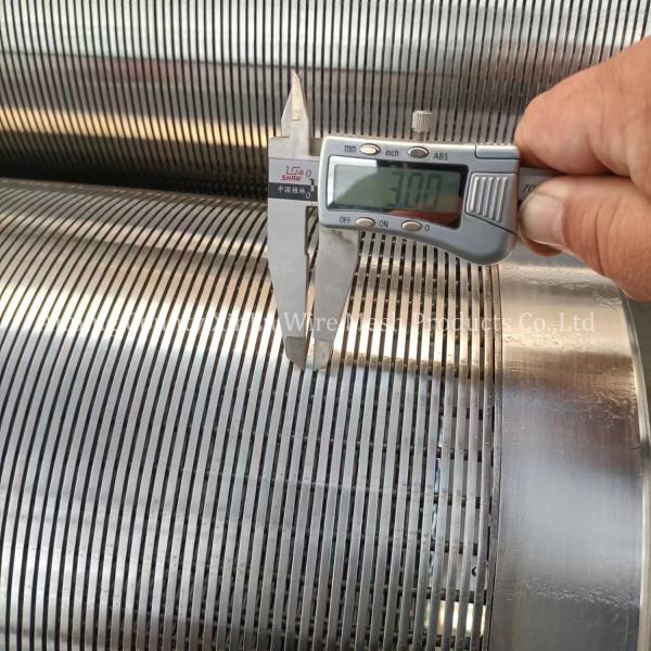 Salt Industry Vee-shaped Wrapped Screen Pipe with Support Rod Sizes 4.0mm