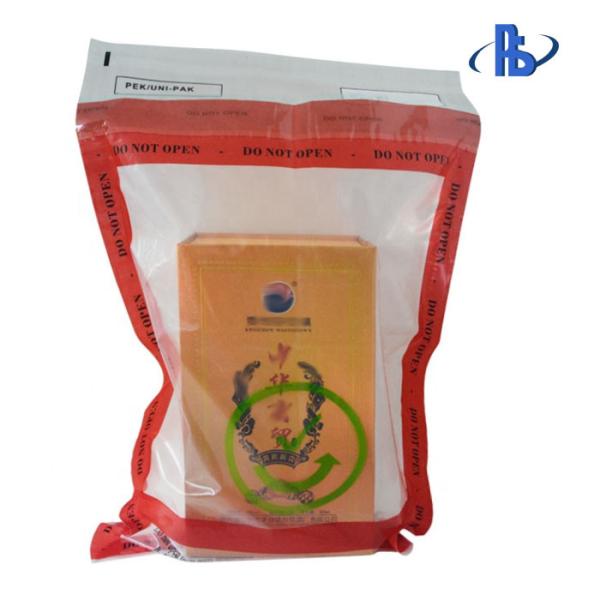Self Adhesive Tamper Resistant Duty Free Security Bag For Courier Company