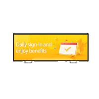 Publicidad de pantalla teledirigida del taxi de la pantalla LED del top del taxi P5 3G/4G 960*320m m