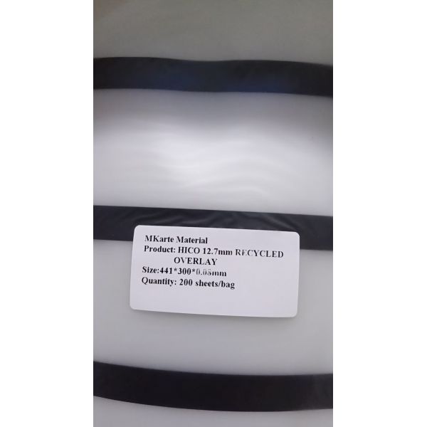 0.04-0.10mm Thickness Transparent Magnetic Stripe Coated Overlay with Glue Coating for HICO/LOCO Cards