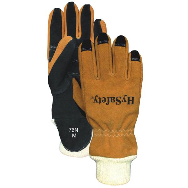 Rollover Finger Tips Structural Firefighting Gloves With Wristlet NFPA 1971