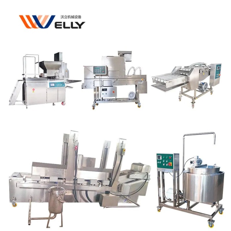 Hot Product Beef Stick Beating Machine Prawn Cutlet Flour Breadcrumb Machine Beef Patty Production Line