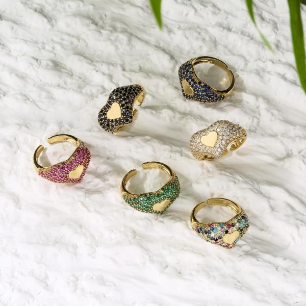 Cubic 14K Yellow Gold Ring