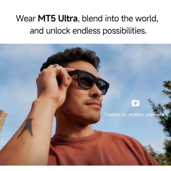 8MP MT5 Ultra Al Smart Recording Glasses With Charging Case 2026