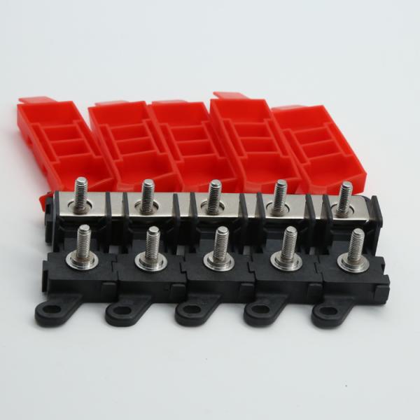 5 Way MIDI Fuse Holder Set 1 In 5 Out Distribution Block 200A Многопольный блок предохранителей