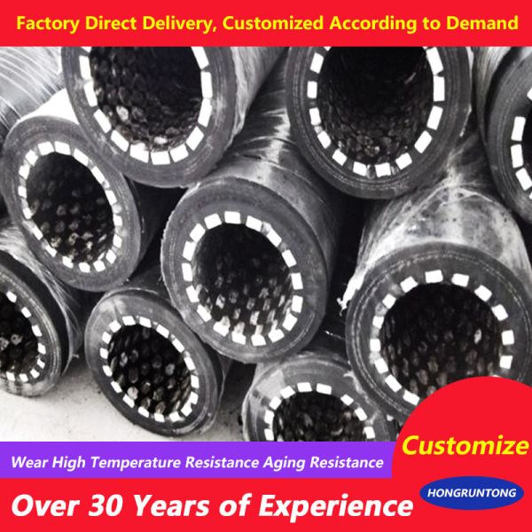 Ceramic Hose Heavy Duty Mining Delivery Durable Rubber Body High Temperature Tolerance