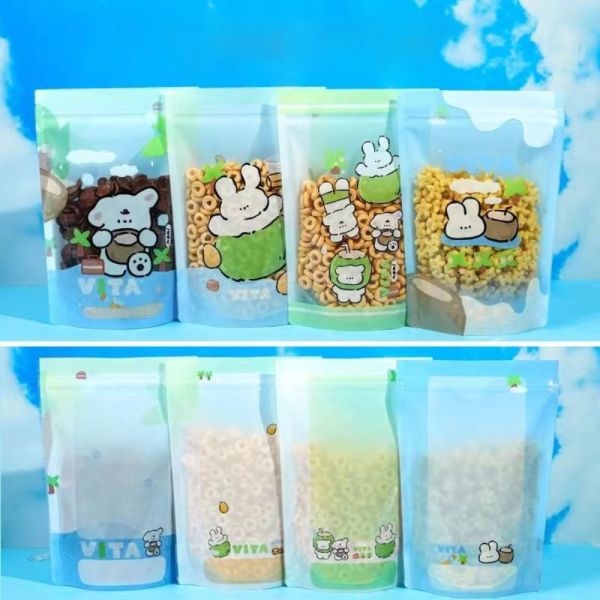 Customized Color Child Resistant Heat Sealed Die Cut Bag 3.5 Grams Snacks Candy Self Sealing Zipper PE Plastic Flower Packaging Salad Bags
