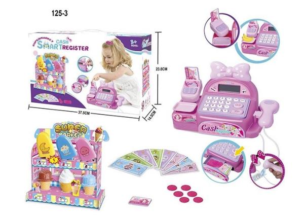 Ice Cream Store Electronic Cash Register Toy for Children with Sound & Light